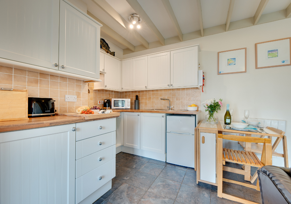 Cliff House kitchen in self-catering cottage in Northumberland